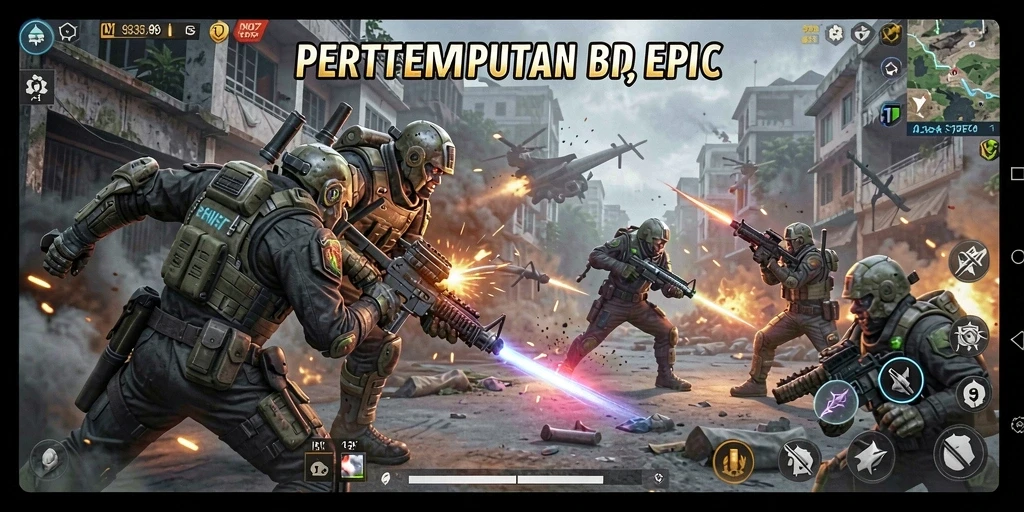 Tampilan gameplay Action yang mendebarkan dalam 93337.