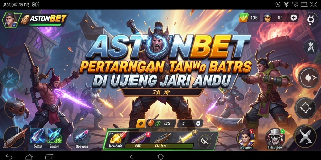 Screenshot menunjukkan pertarungan seru dalam gameplay ASTONBET.