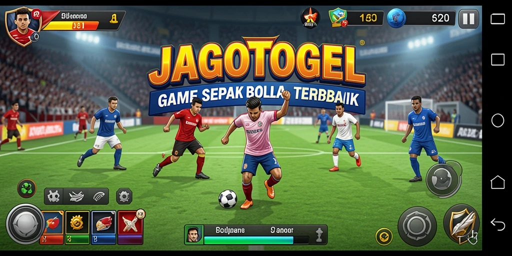 Tampilan gameplay Sepak Bola di JAGOTOGEL yang seru dan mendebarkan.