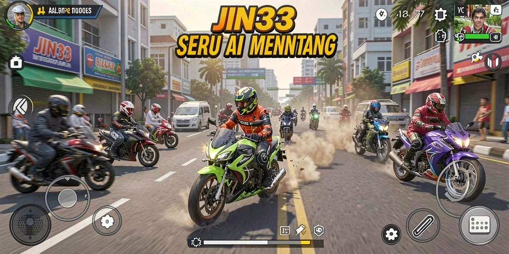 Gameplay menegangkan dengan balapan mobil di trek yang menakjubkan.