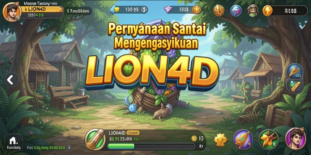 Screenshot gameplay LION4D yang menampilkan tujuan dan tantangan permainan.