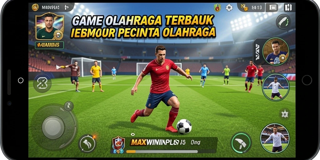Tampilan gameplay menarik dengan berbagai cabang olahraga.