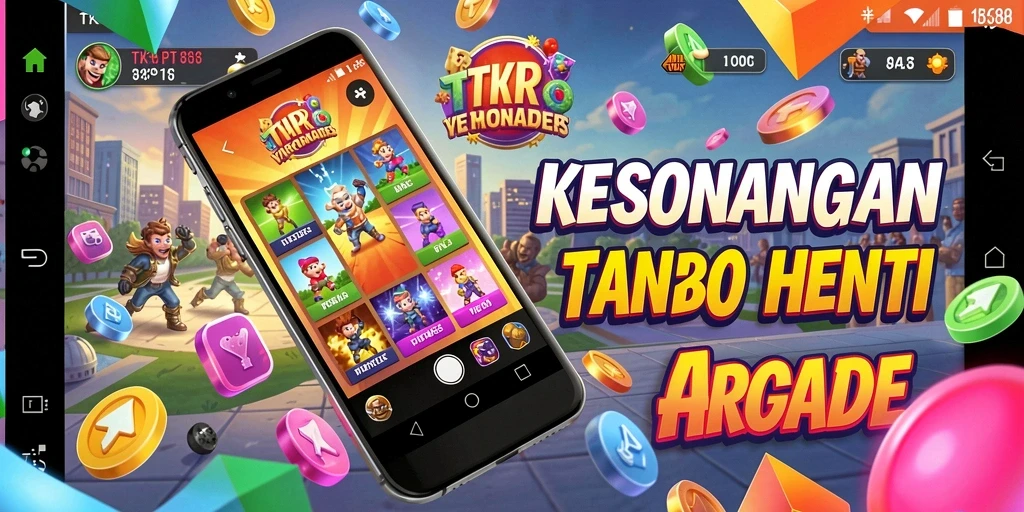 Screenshot gameplay TKP188 menampilkan keseruan permainan Arcade.
