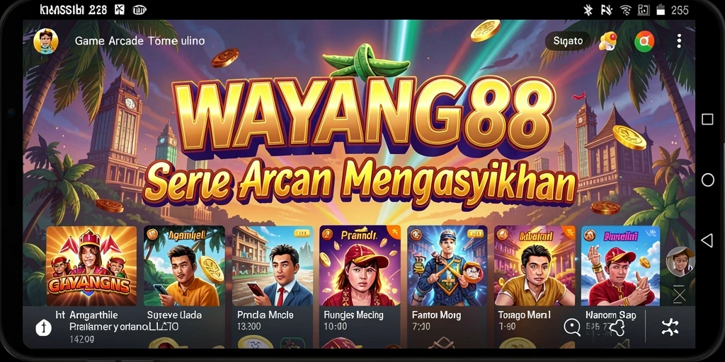 Tampilan utama gameplay WAYANG88 yang seru dan menantang.